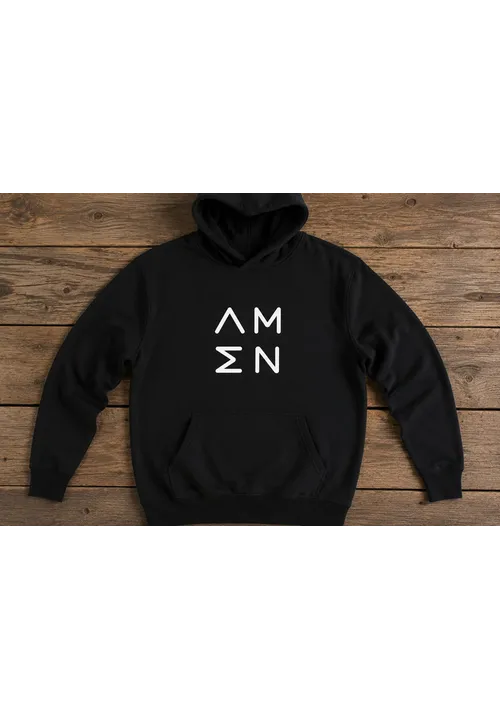 Amen Black Hoodie