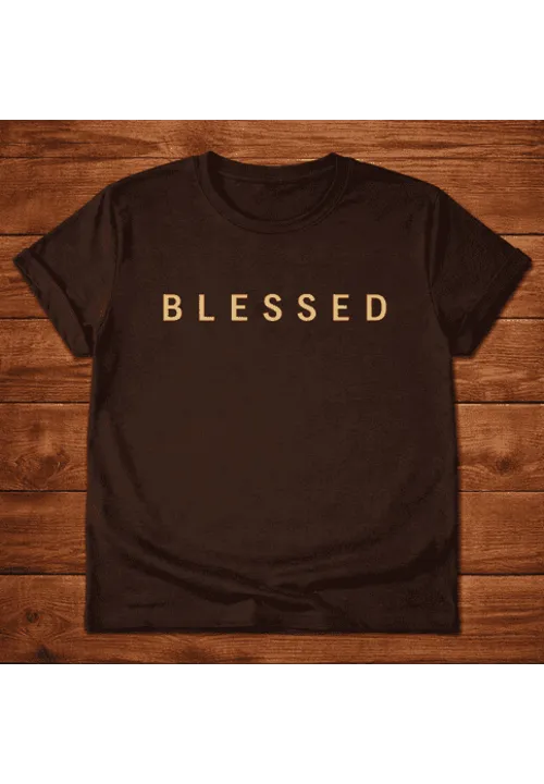 Blessed Tshirt Brown