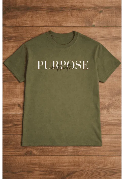 Created with a Purpose Olive Tshirt