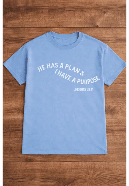 Jeremiah 29:11 Blue Tshirt