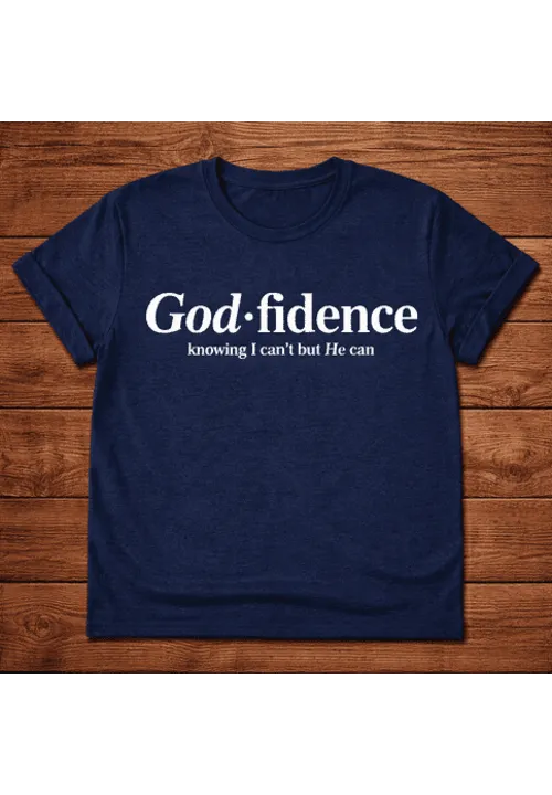 God.Fidence Navy Tshirt